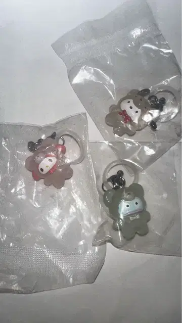 산리오 라떼곰 메지루시 액세서리 3개