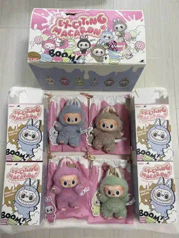 [정품] [새상품] POPMART LABUBU 마카롱 4세트
