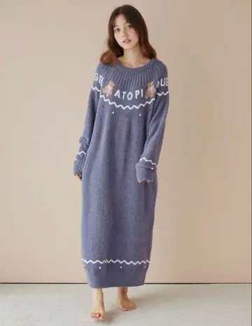 젤라또피케 인기 완판 노르딕 원피스 네이비