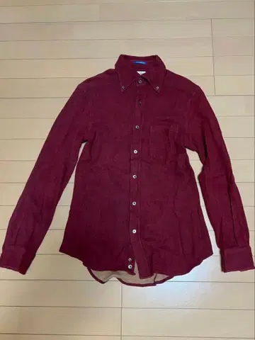 Paul Smith 버건디 긴팔 플란넬 셔츠