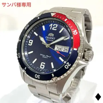 ORIENT 오리엔트 자동 와인딩 손목시계 마코 펩시 컬러 작동 새상품급