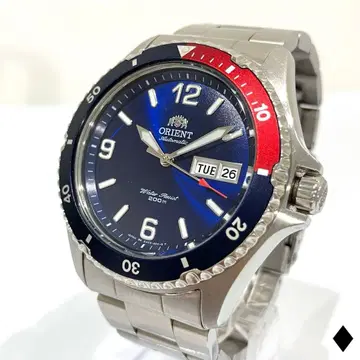 ORIENT 오리엔트 자동 와인딩 손목시계 마코 펩시 컬러 작동 새상품급