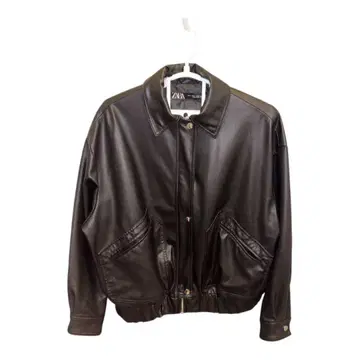 ZARA 블랙 가죽 자켓