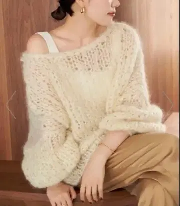 Plage HAND KNIT 점보 탐 풀오버