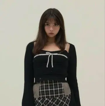 andmary Natalie ribbon set black