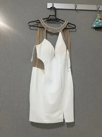 AR ANGELR 화이트 컷 아웃 드레스 S