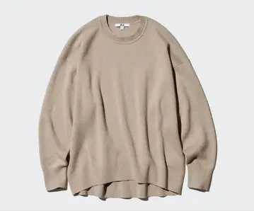 UNIQLO 스무스 코튼 릴랙스 크루 스웨터
