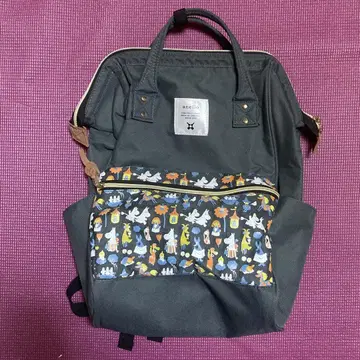 anello x 무민 무늬 백팩 그레이