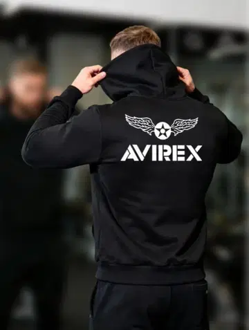 AVIREX 후드 부착 후드티