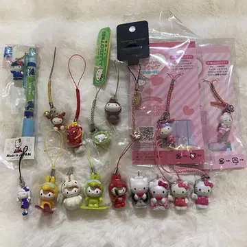 헬로키티 스트랩 참 끈 볼펜 SANRIO 키티