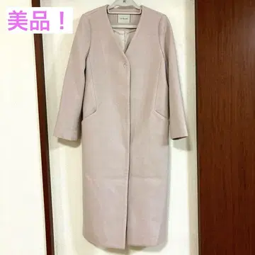 un dix cors 옅은 핑크 베이지 롱 코트