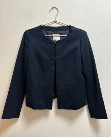쿠미쿄쿠 네이비 노카라 자켓
