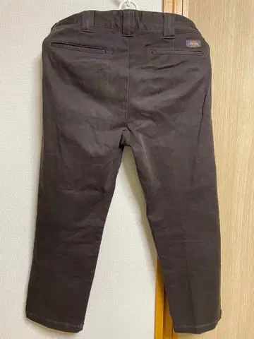 Stretch Cotton Straight Pants 다크 브라운 32