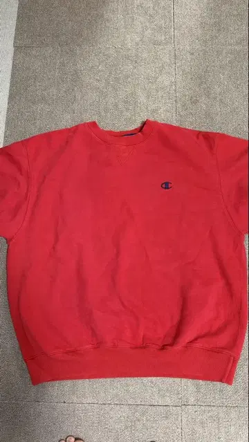 Champion 레드 크루넥 트레이닝복