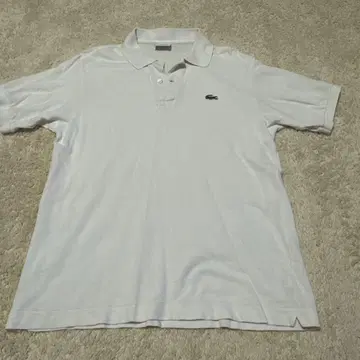 LACOSTE 화이트 피케 셔츠 사이즈 4