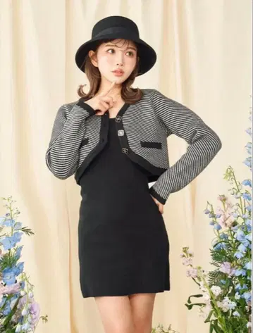 앙상블 스트라이프 미니 원피스 Darich