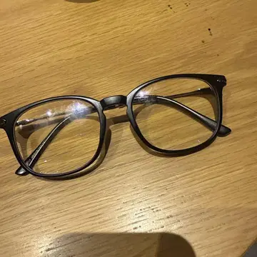 블랙 메탈 캣아이 안경