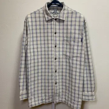 PIKO, 피코, 긴팔 셔츠, 체크 셔츠, 화이트, 아이보리, 파랑