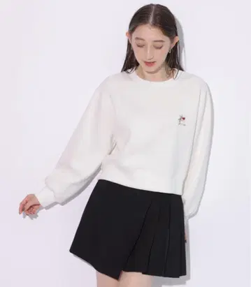 Rirandture 랩 플리츠 미니 스커트 블랙