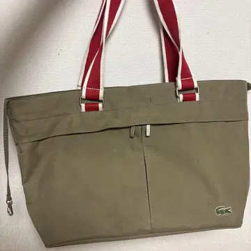 LACOSTE 베이지 토트백