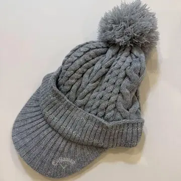 [새상품급] Callaway 폼폼 포함 니트 모자