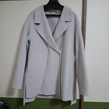 자유구 라이트 그레이 울 코트 Size38