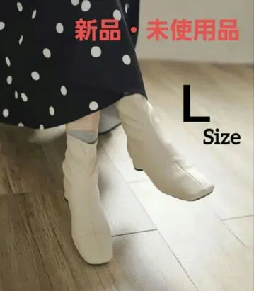새상품 로우힐 슬림 스트레치 숏부츠