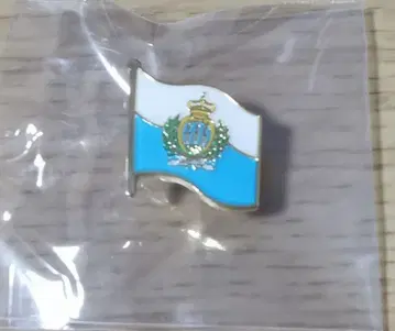 오사카 간사이 박람회 산마리노 국기 핀 배지