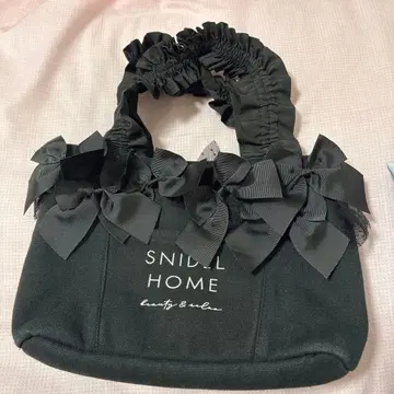 snidel home 리본백 토트백