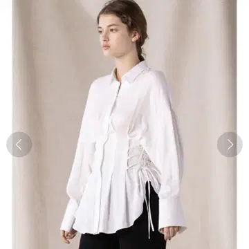 CASA FLINE 사이드 레이스업 셔츠