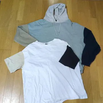 FREAK'S STORE 패치워크 후디 & T셔츠 세트