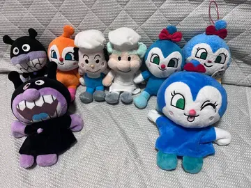 호빵맨 캐릭터 봉제 인형 8체 세트