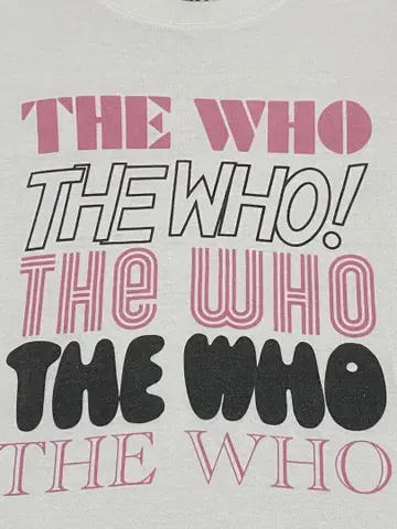 [ GOOD ROCK SPEED ] TheWHO 티셔츠 화이트 L 사이즈