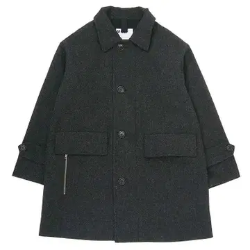 MHL. 후드 부착 코트 그레이 596-4210503 023 새상품급