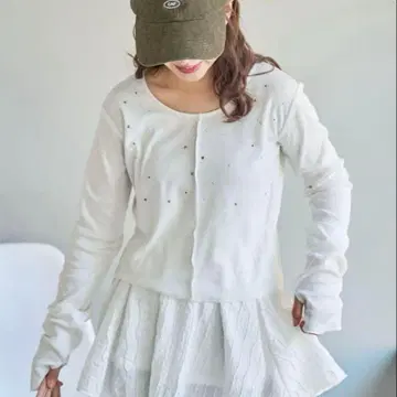 Kastane 스터드 리브 티셔츠