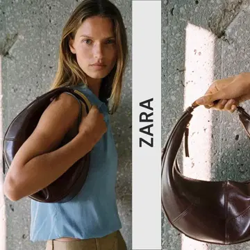 ZARA 메탈 핸들 오벌 백