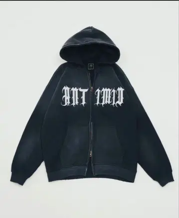 ANTIMIO 블랙 후드티 안티미드