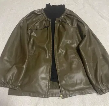 Vin yamadaya 스콧 클럽 가죽 자켓 올리브