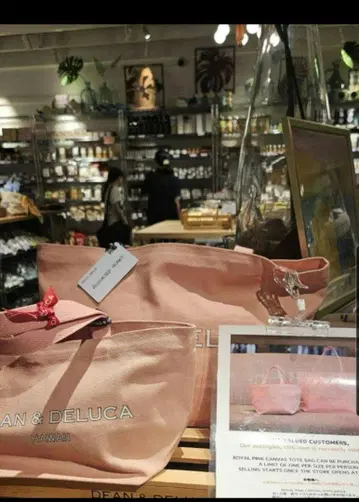 미사용 새상품 DEAN & DELUCA 하와이 S&L 세트 토트백