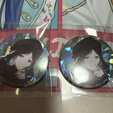 홀로그램 캐릭터 캔뱃지 2개 세트
