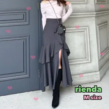 rienda 프릴 슬릿 하이웨스트 스커트 숏팬츠 M 사이즈