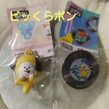 쿠라스시 CHIMMY 지민 BT21 피규어 레코드 씰 세트
