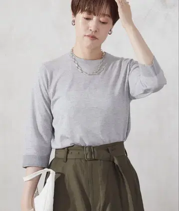 플라주 오가닉 co 캐시미어 T셔츠