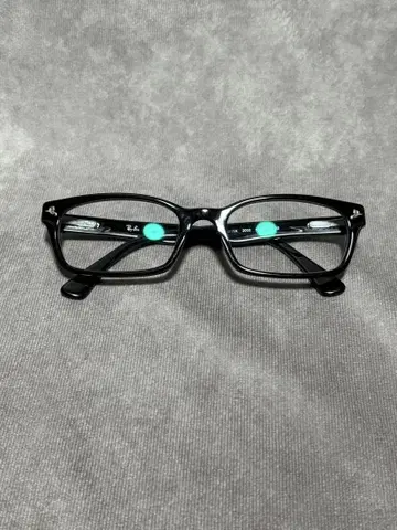 Ray-Ban 사각형 안경 블랙 프레임만