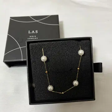 LAS 골드 펄 목걸이