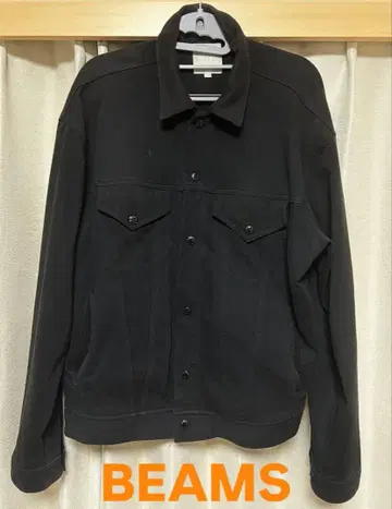 BEAMS 블랙 데님 자켓