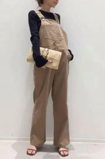 유니온 런치 베이지 코듀로이 오버롤 라빠르망 취급