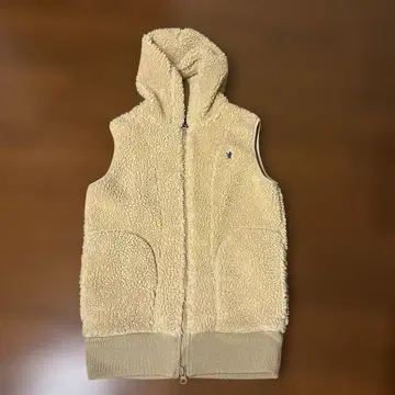 후드 부착 보아 베스트 크림색 짐플렉스 gymphlex 12 사이즈