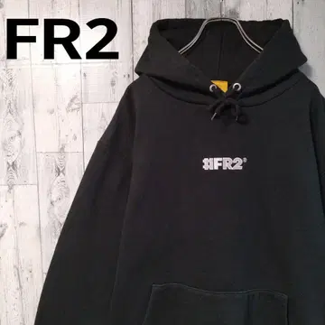 a70 [레어 XL 사이즈] FR2 센터 자수 로고 후드티 최고 디자인