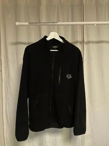 A.P.C. 블랙 플리스 자켓 M
